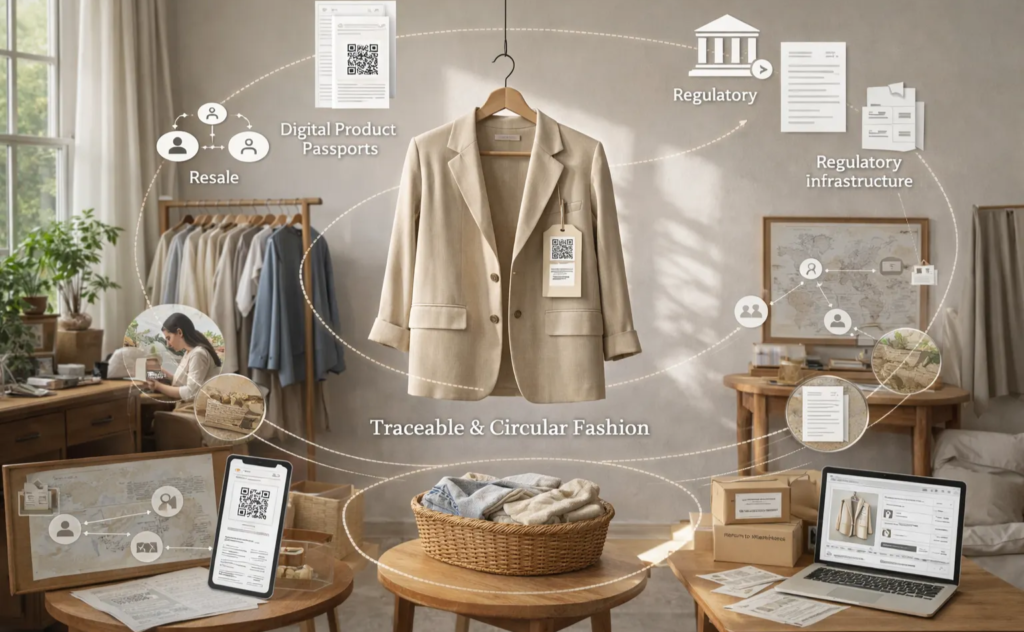 Sustainable fashion with digital product passport technology